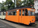 T 57 Nr.583 Gleisbauwagen von VEB Gotha Baujahr 1958 in Jena am 04.08.2016.