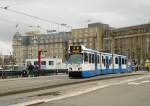 GVBA tram 911 Stationsplein, Amsterdam 06-11-2013.