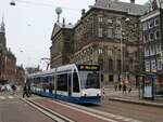 GVB Strassenbahn 2041 bei Haltestelle Paleisstraat.