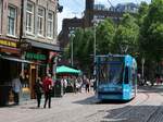 GVBA Strassenbahn 2104 Regulierbreestraat, Amsterdam 17-07-2023.