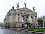 Opernhaus gebaut zwischen 1897 und 1900 Lviv, 13-09-2007.