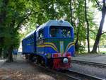 Diesellokomotive TU2 087 der Kindereisenbahn.