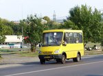 BAZ-2215 Bus Zhovkivska Strasse, Lviv, Ukraine 04-09-2016.