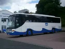 Setra 415 GT-HD von der Usedomer B�derbahn im Stadthafen Sassnitz.