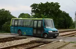 Dieser Kleinbus fuhr im Liniendienst im Raum Septemvri - Pazardzik in Bulgarien.